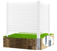 VEVOR 48" W x 48" H Vinyl Privacy Fence Panels, Air Conditioner Fence, Outdoor Privacy Screens for Trash Can, Pool Equipment Enclosure, Privacy Screen