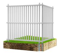 VEVOR 48"" W x 48"" H Vinyl Privacy Fence Panels Air Conditioner Fence Outdoor Privacy Screens for Trash Can Pool Equipment Enclosure Privacy Scre