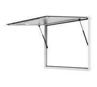 VEVOR 48"x36" Aluminum Alloy Food Truck Service Window, Up to 85 Degrees Stand Serving Window with Awning Door & Drag Hook, for Food Trucks Concession Trailers