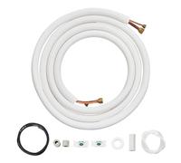 VEVOR 4876.8mm Mini Split Line Set, 6.4 & 12.7mm O.D Copper Pipes Tubing and Triple-Layer Insulation, for Air Conditioning or Heating Pump Equipment & HVAC with Rich Accessories (18ft Connection Cable