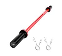 VEVOR 4FT/6FT/7FT Barbell Bar, Fits 2-Inch Weight Plates, Chrome Plated Barbell Bar with Knurled Grip for Strength Training, Weightlifting, Squat, Deadlift, Bench Press, Curl, Overhead Press, 500lbs