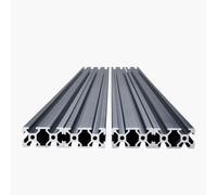 VEVOR 4PCS 39.4 in (1000mm) T Slot 2040 Aluminum Extrusion Profile, European Standard Anodized Linear Rail, High-Strength Extruded Aluminum Rail for 3D Printer, CNC Machine DIY, Laser Engraving, Black