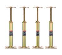 VEVOR House Floor Jacks, 4 Pack, 11.6"-16" Height Range, 2500 lbs Max Load Capacity Per Unit, Adjustable Support Beam Basement Jack Post for Leveling, Galvanized Telescoping Jack for Temporary Support