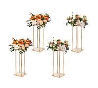 VEVOR 4PCS Column Wedding Flower Stand Cylindrical Display Rack 60cm Metal