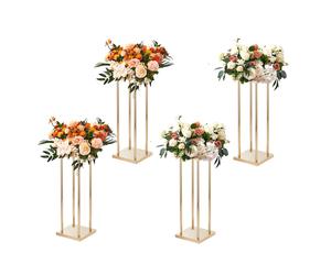 VEVOR 4PCS Column Wedding Flower Stand Cylindrical Display Rack 60cm Metal