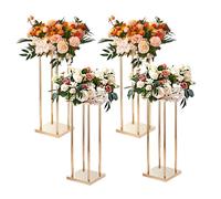 VEVOR 4PCS Column Wedding Flower Stand Cylindrical Display Rack 80cm Metal