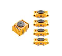 VEVOR 4PCS Machinery Skate Dolly, 11999.8 kg Industrial Machinery Mover, Heavy Duty Carbon Steel Machinery Moving Skate & 4 Carbon Steel Wheels and 36