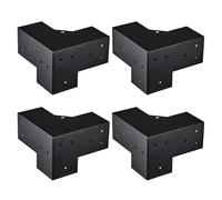VEVOR 4''x4'' Pergola Bracket Kit inner 3.6x3.6 3-Way Woodworks DIY Post 4 pcs