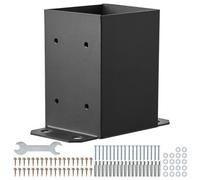 Uimoso 4 Pack 4x4 Post Base Brackets for Secure Wood Fence Anchoring