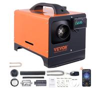VEVOR 5 KW Diesel Air Heater, Bluetooth App Control All-on-one Diesel Heater with Automatic Altitude Adjustment, Remote Control and LCD, Portable Parking Heater for Home RV Trailer Camper Van Boat