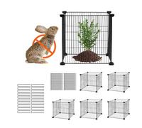 VEVOR x 15.35 Wire Protector, Cages for Outdoor Plants, Flowers & Vegetables, Keeps Bunny Chicken Squirrels Out, 20pcs Metal Mesh, Black, 390x390x365 mm