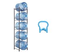 VEVOR 5 Tiers Water Jug Holder Single Row Water Bottle Rack for 5 Bottles Black