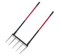 VEVOR 5 Tines Broad Fork Garden Tool U-Shaped Pitch Fork for Gardening Spading