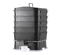 VEVOR 5-Tray Worm Composter, 50 L Worm Compost Bin Outdoor and Indoor, Sustainable Design Worm Farm Kit, for Recycling Food Waste, Worm Castings, Worm Tea, Vermiculture and Vermicomposting