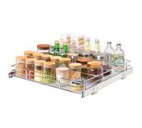 VEVOR 50.8 cm W x 53.3 cm D Pull Out Cabinet Organizer, Heavy Duty Slide Out Pantry Shelves, Chrome-Plated Steel Roll Out Drawers, Sliding Drawer Stor