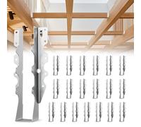 VEVOR 50 Pcs Joist Hanger, Inner Dimensions 1.57 x 1.50 x 7.83 inch / 40 x 38 x 199 mm, Rafter Hurricane Ties Joist Hangers with Rustproof Coating, Tie Brackets for Floor Deck and Ceiling Trusses