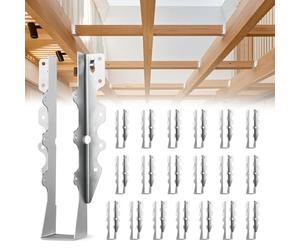 VEVOR 50 Pcs Joist Hanger, Inner Dimensions 1.57 x 1.50 x 7.83 inch / 40 x 38 x 199 mm, Rafter Hurricane Ties Joist Hangers with Rustproof Coating, Tie Brackets for Floor Deck and Ceiling Trusses