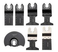 Vevor 50 Pcs Oscillating Saw Blades, Quick Release Multitool Blades Kit, Hcs Blades For Wood Plastic Metal Nails Bolts