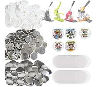 VEVOR 2.25" 58mm Button Badge Parts Supplies for Button Maker Machine 500 Sets