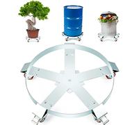 VEVOR 55 Gallon Heavy Duty Drum Dolly, 1250lbs Load Capacity, Barrel Dolly Cart Drum Caddy, Non Tipping Hand Truck Capacity Dollies with Steel Frame 5 Swivel Casters Wheel, for Warehouse Drum Handling