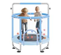 VEVOR 55" Trampoline for Kids Mini Toddler Trampoline with Net Indoor Outdoor