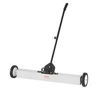 VEVOR 55Lbs Rolling Magnetic Sweeper with Wheels,Push-Type Magnetic Pick Up Sweeper, 24-inch Large Magnet Pickup Lawn Sweeper with Telescoping Handle, Easy Cleanup of Workshop Garage Yard