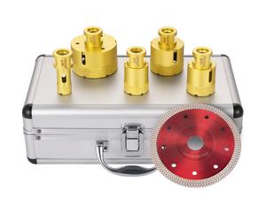 VEVOR 5pcs Diamond Hole Saw Drill Bit Set Ceramic Tile Cutting 4/5"-2-3/5"