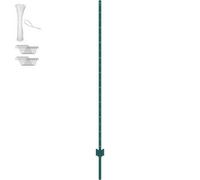 Vevor 6 Ft Fence Post, 10 Pack U-Channel Heavy Duty Metal Fence Posts, Sturdy Steel Fence Stakes For Garden Yard, Green