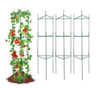 VEVOR 6 Packs Tomato Cages for Garden, 48 inch Tomato Trellis Plant Stakes Support, Stackable Tall Plant Support Cage, for Raised Garden Bed, Vegetables Flowers and Climbing Plants