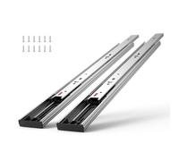 VEVOR 6 Pairs of 609.6mm Drawer Slides Side Mount Rails, Heavy Duty Full Extension Steel Track, Soft-Close Noiseless Guide Glides Cabinet Kitchen Runn