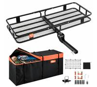 VEVOR 60 x 24 x 6 Foldable Hitch Carrier - 236 kg Capacity Cargo Basket and Waterproof Bag, Fits 2 Inch (5 cm) Hitch Receiver for SUV, Truck, Pickup
