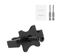 VEVOR 600PCS Hidden Deck Fasteners for Composite Decking Board, Universal Composite T Clips & Plastic Hidden Fasteners with Metal Screws,Polypropylene PP Clips Works with 6.5 mm Gaps, Black