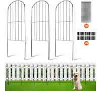 VEVOR 610x330-28 Dig 24''(H) x13''(L) Animal Barrier, Underground Decorative Garden 2 inch Spike Spacing, Metal Dog Fence for The Yard and Outdoor