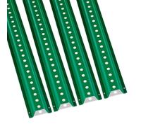 VEVOR 6FT U-Channel Sign Post, 4Pack Green Heavy Duty Steel Fixed Fence Post, Steel Fence U-Channel Sign for Garden, Courtyard, Farm or Traffic Intersection