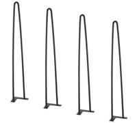 Vevor 711.2mm Hairpin Furniture Legs, Metal Home Diy Projects For Nightstand, Coffee Table, Desk, 226.8Kg Load Capacity