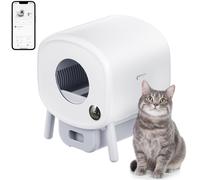 VEVOR 76L Self Cleaning Cat Litter Box Automatic Cat Litter Box with Trash Bags Large Space Smart Cat Litter Box with Odor Removal APP Control and