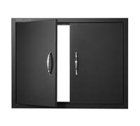 Vevor Bbq Access Door 788X610mm Double Cold Plate Flush Mount W/handles Ss + Oil-Sprayed For Bbq Island