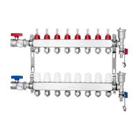 VEVOR 8-Branch Radiant Heat Manifold 1/2" PEX Tubing Floor Heating Manifold Set