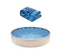 VEVOR 8-ft Round Above Ground Pool Liner, Overlap Pool Liners, Standard Gauge Vinyl, 48-to-54inch Wall Height, Designed for Steel Sided Above-Ground Swimming Pools