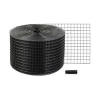 VEVOR 8 inch x 100ft Solar Panel Bird Guard, Critter Guard Roll Kit with Rust-Proof PVC Coating, Solar Panel Guard with 50pcs Tire Wires, Max 1/2 inch Wire Roll Mesh