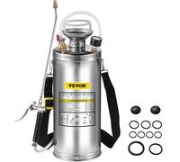 VEVOR 8L Garden Pressure Sprayer Portable Hand Pump Sprayer Stainless