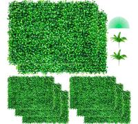 VEVOR 8PCS 24""x16""Artificial Boxwood Panels Boxwood Hedge Wall Panel