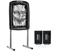 VEVOR 9 Hole Baseball Net, 21"x29" Softball Baseball Training Equipment for Hitting Pitching Practice, Heavy Duty Height Adjustable Trainer Aid with S