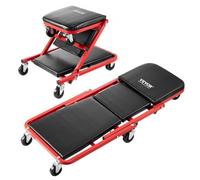 VEVOR Foldable Z Garage Creeper, 914 mm, 136.1 kg Capacity Rolling Folding Mechanic Creeper Stool, with 6 Wheels Tool Tray Padded Seat Steel Frame, Lay Down or Sit Chair for Garage Shop or Home