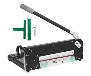VEVOR A4 Paper Guillotine 12" Width Paper Cutter 300 Sheet Heavy Duty Manual Stack Paper Trimmer Stack Cutter with Clamp Safe Lock for Home Office