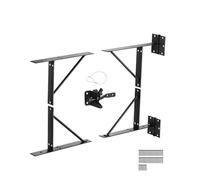 VEVOR AA70000201 Corner, Anti Sag Hardware Kit, Frame Brace Bracket, Latch Lock Rope, for Shed Doors, Corral, Driveway, Stable Gates, Iron, Black