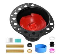 VEVOR ABS Freestanding Tub Drain Kit, 2 Brass Tail Pipes, Bathtub Drain Rough-in Kit, with ABS Adapter of Tailpiece, Compatible with Freestanding Bath