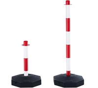Vevor Adjustable Traffic Delineator Post Cones, 4 Pack, Traffic Safety Delineator Barrier, Red & White