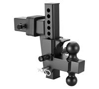 VEVOR Adjustable Trailer Hitch, Fit 2.5 Inch Receiver, Trailer Hitch Mount with 2 Inch & 2-5/16 Inch Balls, 21000 lbs GTW, 9 Inch Drop, Towing Ball Mounts for RVs, Off-Road Vehicles and Trucks, Black