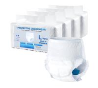 VEVOR Adult Incontinence Underwear, High Absorbent Protective Underwear for Men & Women, Disposable Adult Pull-ups Diaper with Leakproof Leg Cuff & Wetness Indicator - L Size, 64 Count (4 Packs of 16)